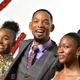 LONDON, ENGLAND - NOVEMBER 17: (L-R) Saniyya Sidney, Will Smith and Demi Singleton attend the UK premiere of “King Richard” at Curzon Cinema Mayfair on November 17, 2021 in London, England. (Photo by Jeff Spicer/Getty Images for Warner Bros.)